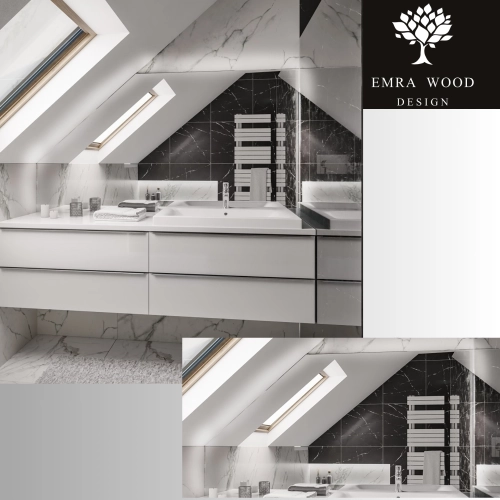 Lustro na poddasze z podświetleniem LED - NA WYMIAR - IZERA LED